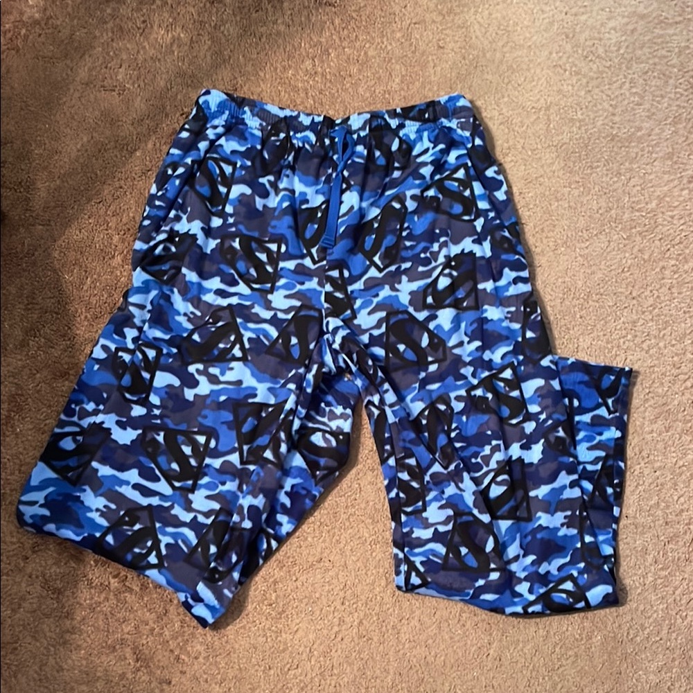 DC Comics Superman Blue and Black PJ Pants